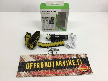 ARMYTEK OTSAVALAISIN WIZARD PRO MAGNET USB+18650 3200 MAH WIZARDPRO